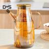 Glass Oil Dispenser Bottle with Drip-Free Spout 600/800/1000ml Large Capacity Oil Pot for Vinegar Soy Sauce Food-Grade Kitchen Gadgets