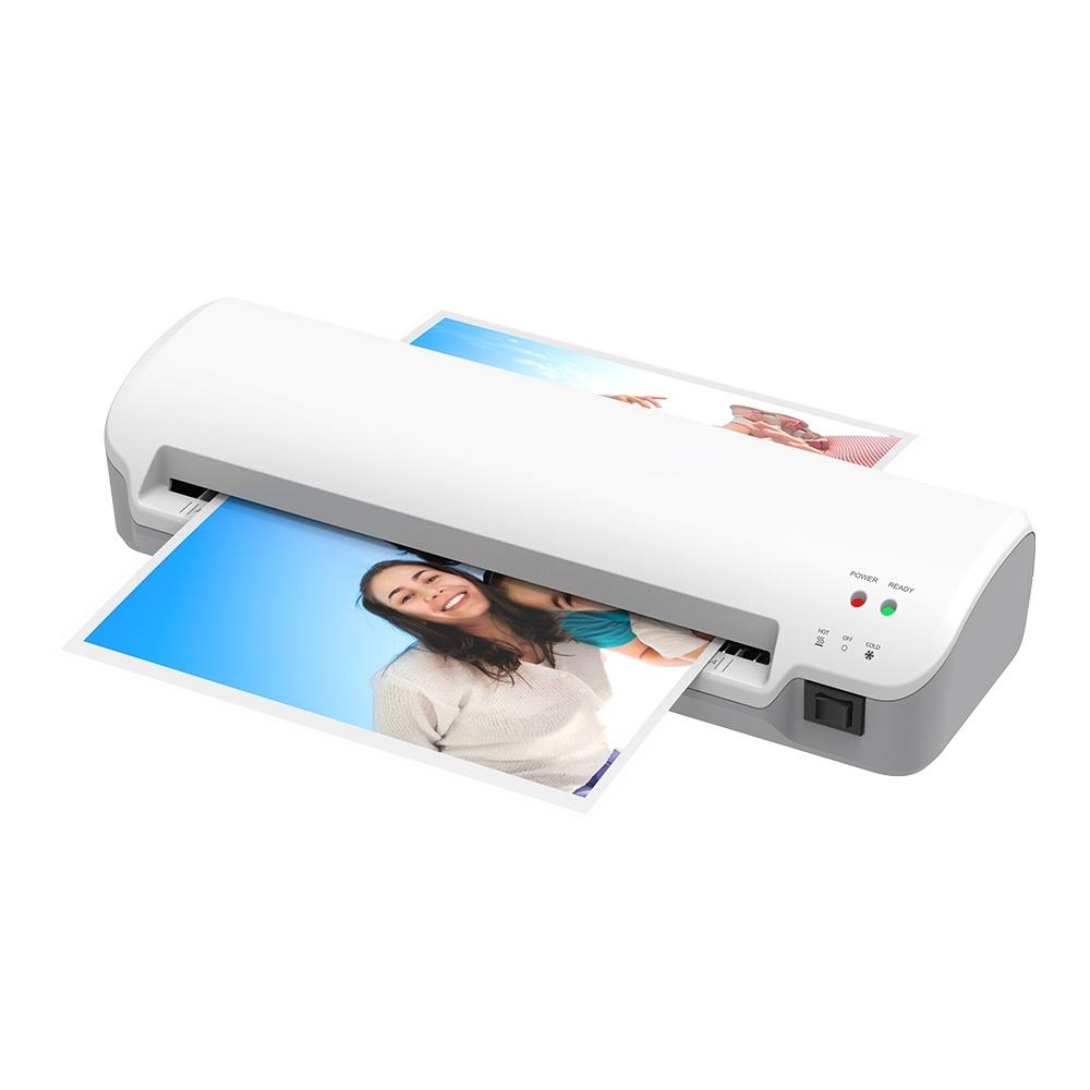 White Office A4 Thermal Laminator Machine Intelligent Temperature Control