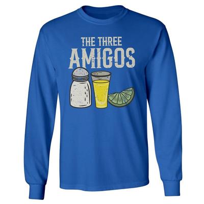 Three Amigos Salz Tequila Limette - Cinco De Mayo Spaß Langarm T-Shirt Unisex T-Shirt