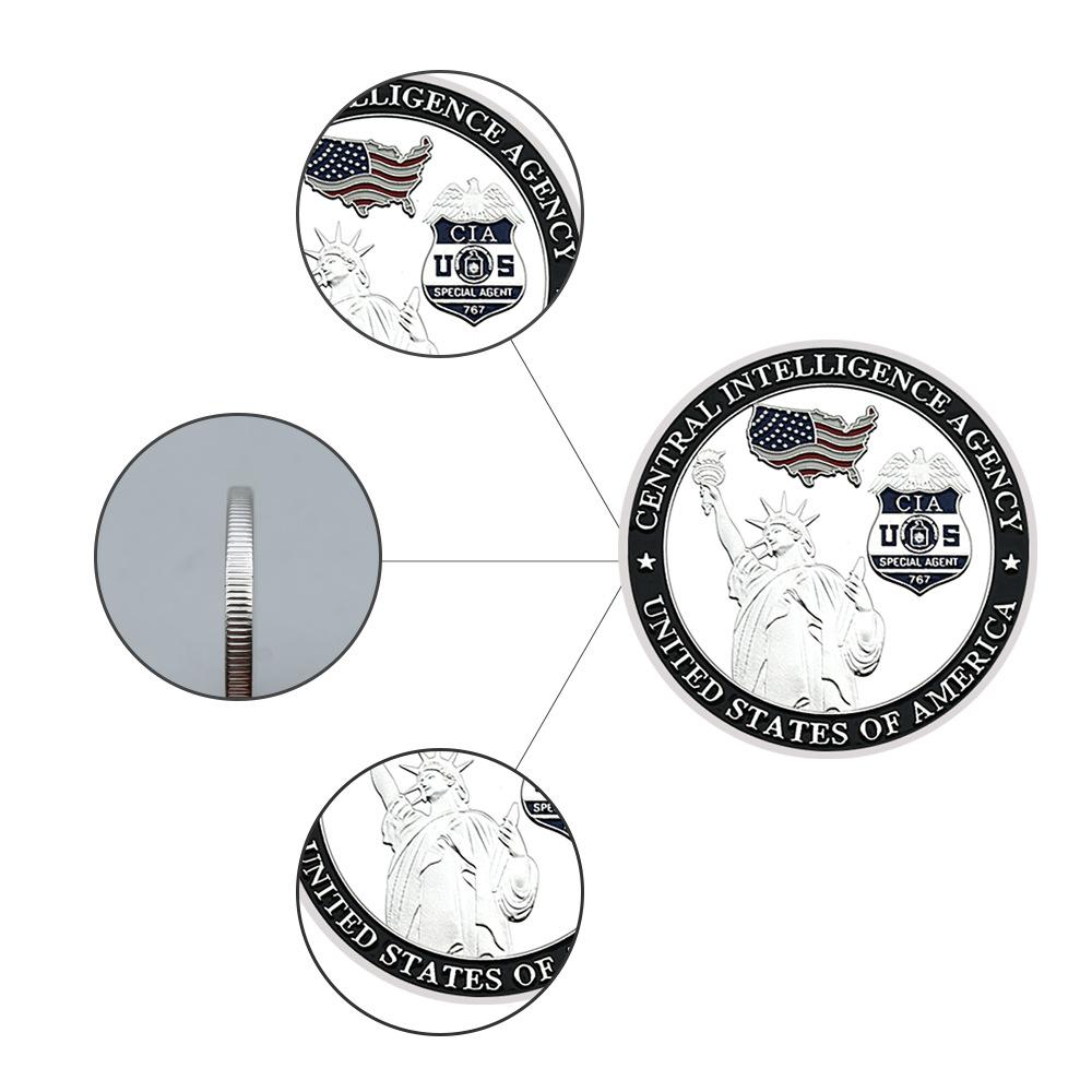 Statue of Liberty Medal of Honor Challenge Coin Commemorative Gift Metal Medal Collection Gift, Blocks