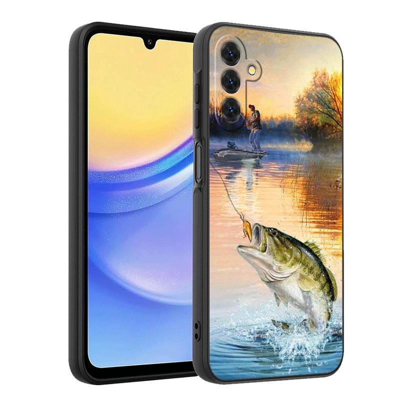 Hunting Fishing Man Soft Phone Case for Samsung A17 A37 A57 A16 A26 A36 A56 A15 A25 A35 A55 A14 A24 A34 A54 A13 A23 A33 A53 A52