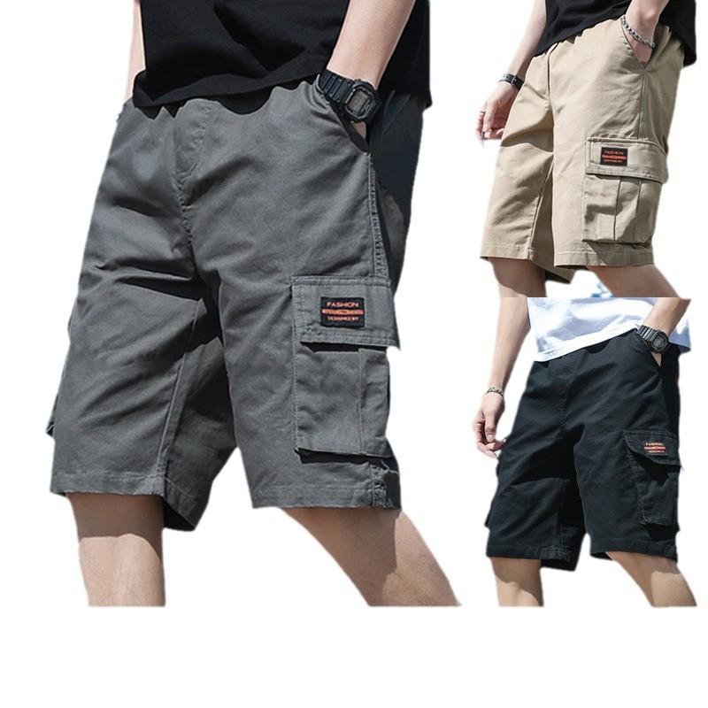 Five-point Beach Wear Summer Casual Trend All-match Loose Stretch Sports Five-point Pants Men