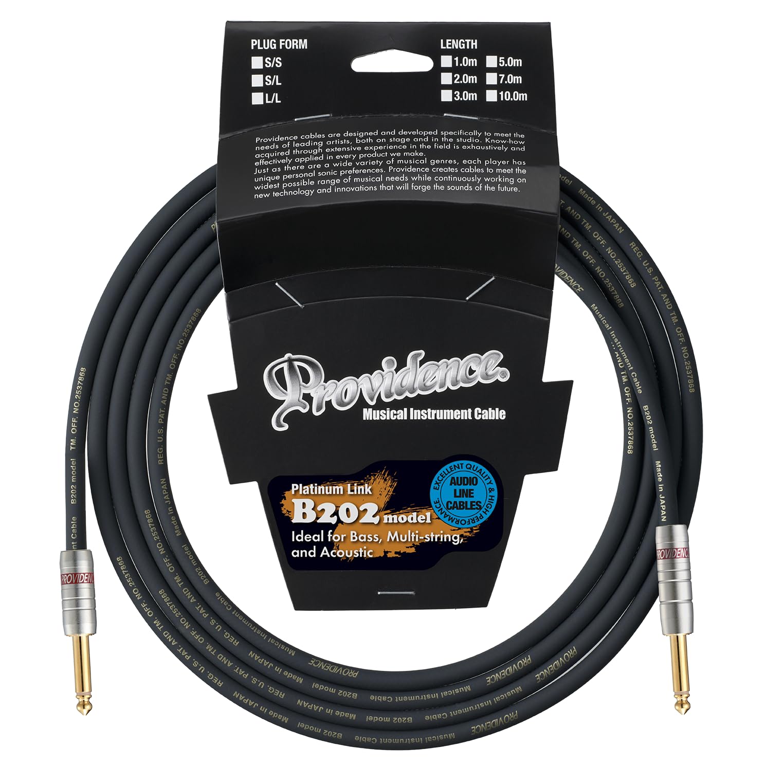 

Providence Shielded Cable B202 10m SS Plug (StraightStraight)