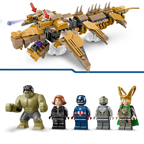 LEGO Marvel Avengers and Leviathan Battle Toy Birthday Present Block Boys Girls Children 7 Years Old 8 Years Old Elementary School Students Marvel