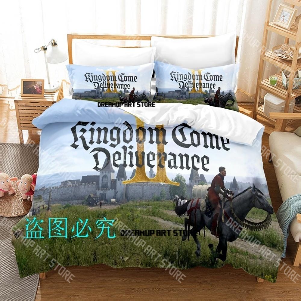 Módní povlak na peřinu Kingdom Come Deliverance II Jednolůžko Twin Full Queen King Velikost Sada povlečení Dětský pokoj Sada povlaků na peřinu