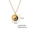 My Shape Cat Moon Star Round Pendant Necklace Women Girl Gold Color Stainless Steel Aesthetic Necklace Choker Fashion Jewelry