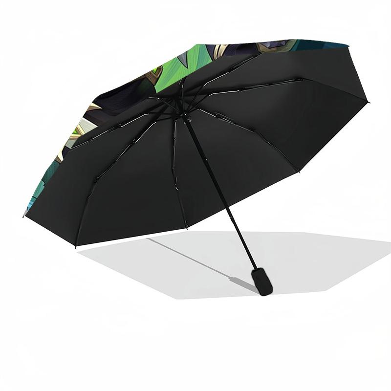 Parapluie Roi Squelette AFK Journey, Parapluie Pliable Soleil Pluie Personnage de Jeu Fantastique