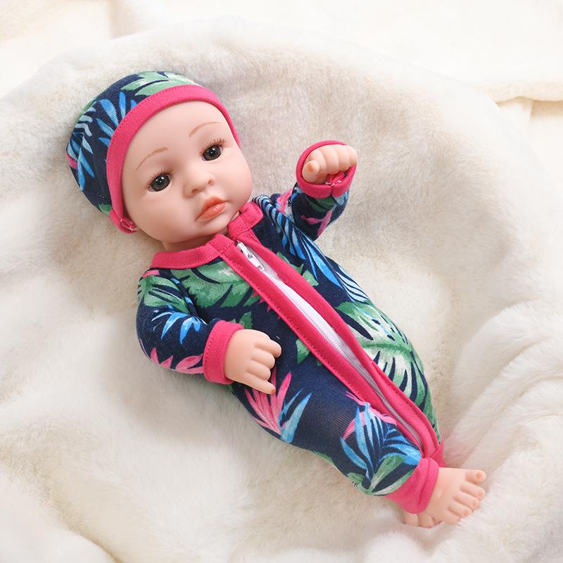 30cm Silicone Reborn Baby Doll - Soft Sleep Companion & Child Role-Playing Toy