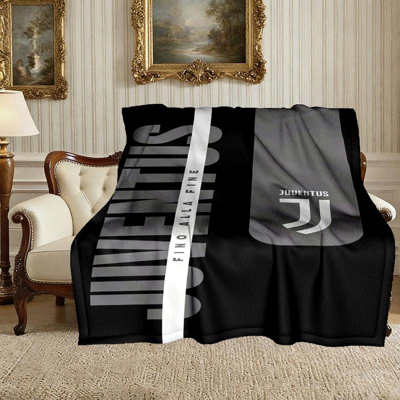 1pc Cozy Print Blanket, Juventus Football Club Blanket Appropriate for Home Picnic and Travel Adventures