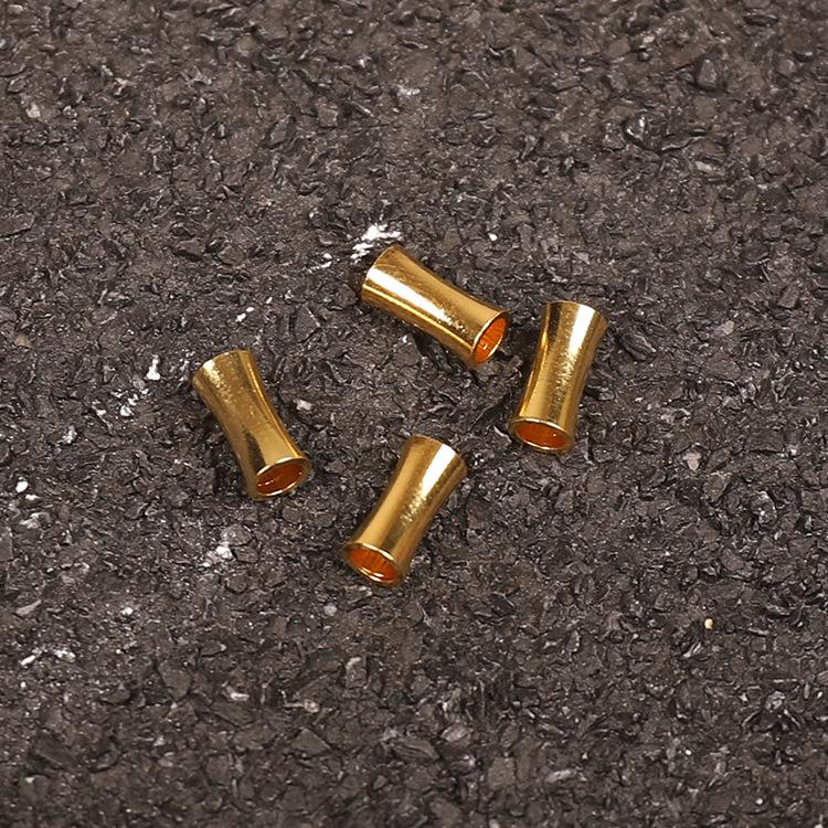 Cuentas Espaciadoras de Bambú de Latón - Nepal Cilindro Accesorios para Abalorios