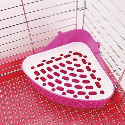 Dog Cavy Rabbit Puppy Chinchilla Guinea Pig Hamster Plastic Potty Training Pet Toilet Cat Corner Tray Pee