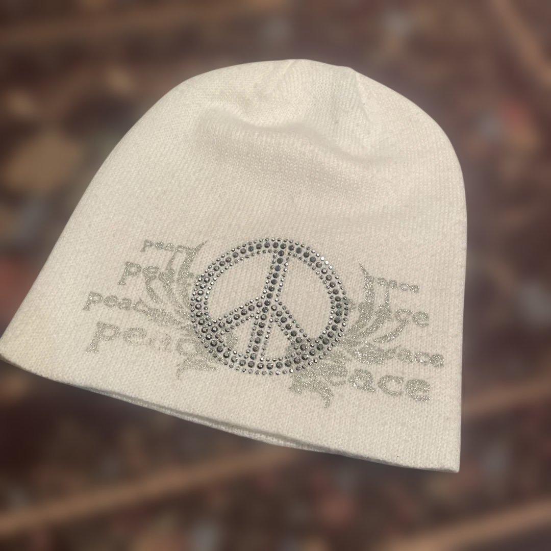 

[Б/У] Шапка-бини Y2k со стразами