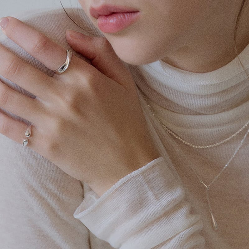 NORMALLEE [Silver 925] Dot Baby Ring