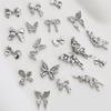 10x/Set Beautiful Butterfly Nails Art Charms 3D Alloy Bowknot Nails Charms Nails Charms Nails Supplies