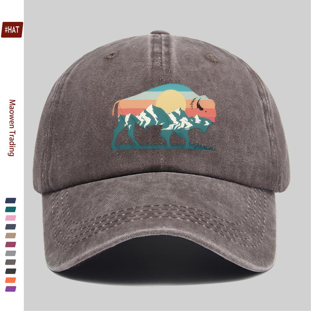 pc Fashionable Street Casual Sports Printed Baseball Cap Travel Leisure Design Sun Hat Comfortable Lightweight Trucker Decor