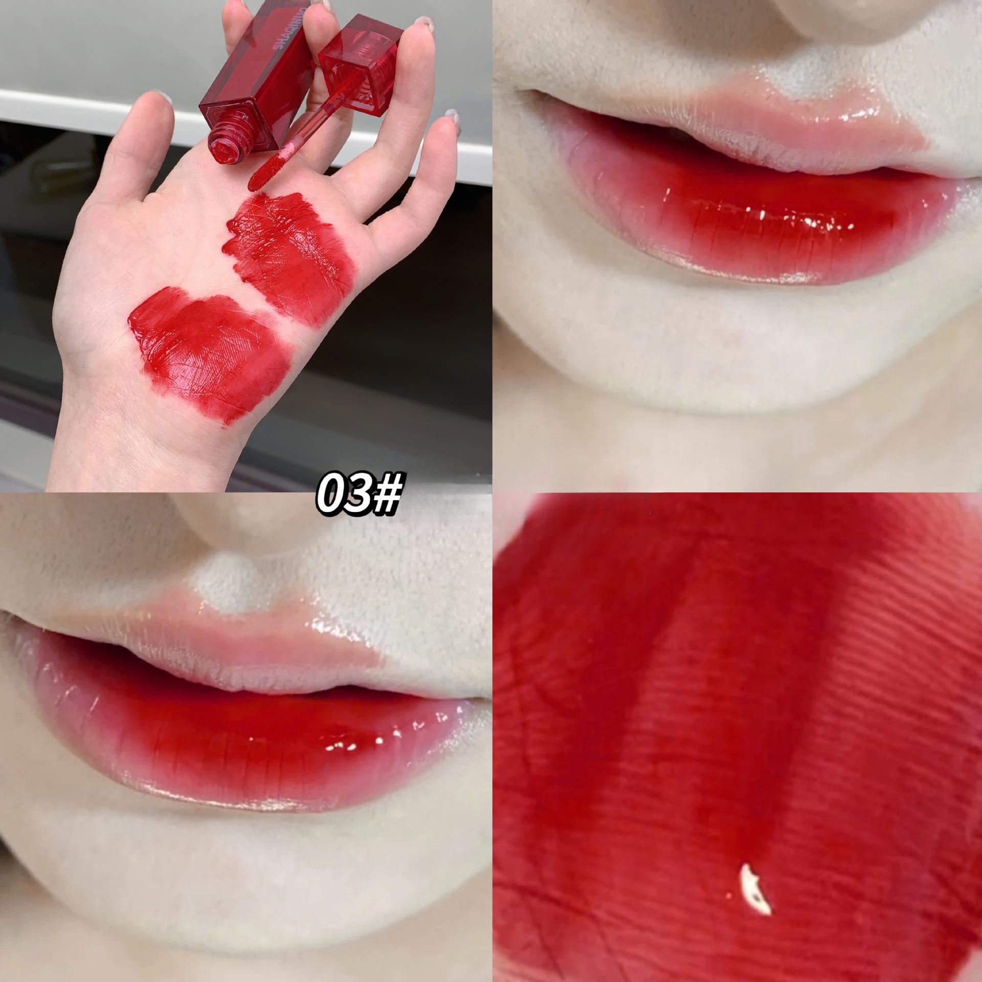 

Водно-глянцевая зеркальная глазурь для губ увлажняет пухлые губы, стойкий макияж, отбеливает помаду, нелегко испачкать блеск для губ