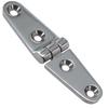 Marine Grade 316 Stainless Steel Strap Butt Hinge with 4 Mounting Holes for Hatch Doors Cabinet Use On Boats and Yachts