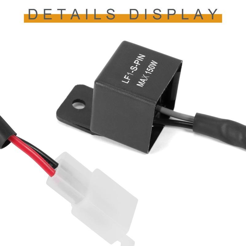 Motorcycle Motor Turn Signal Bulb for Honda Kawasaki Suzuki Hyper Flash 150W 12A 2Pin Electronic LED Flash Relay 2025 New