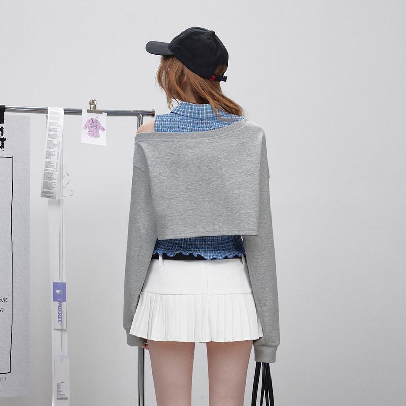 UNIFREE Sweet Cool Casual Two-Piece Vest & Sweatshirt Set