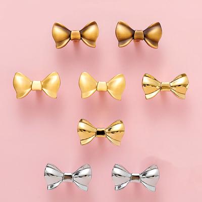 1 szt. Eleganckie czyste mosiężne gałki do szuflad w kształcie muszki Uchwyty do szafek Uchwyty do szafek Sprzęt meblowy