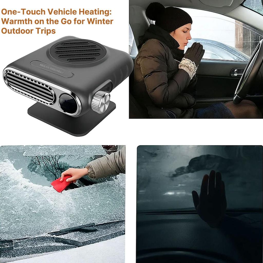 12V/24V Portable Car Heater 150W Digital Display 3-Speed Fast Heating Windshield Defrost And Defogger Accessories