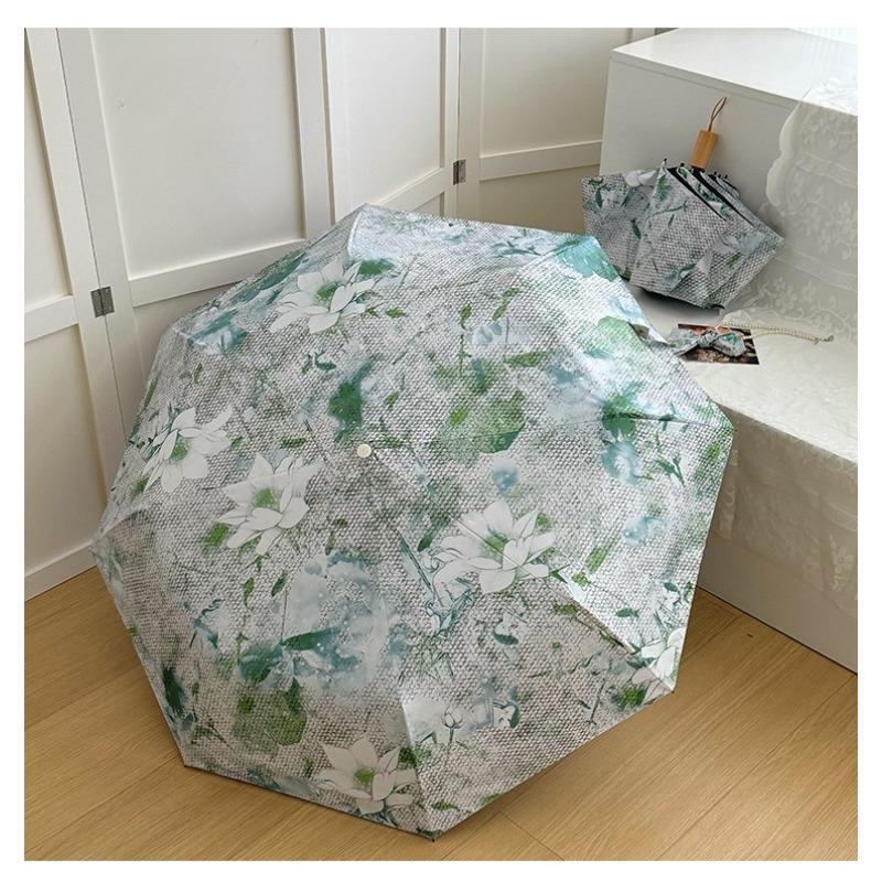 Lightweight Folding Umbrella UV Protection Sun Umbrella Waterproof Rain Umbrella Compact Portable for Travel Outdoor Commute Leisure
