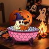 Halloween Ghost Bubble Bath Lamp Spooky Reading Book Cartoon Ghost Decorative Lamp Home Office Desktop Decoration