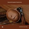 Compatible Protective Case for Motorola MOTO BUDS I40 ANC Earbuds - Soft Leather Shell