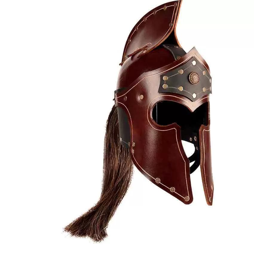 Roman Gladiator Costume Skirt Leather Helmets Dress Up Costume Festive Women Men Decor Stage Performances Medieval Belt Skirts