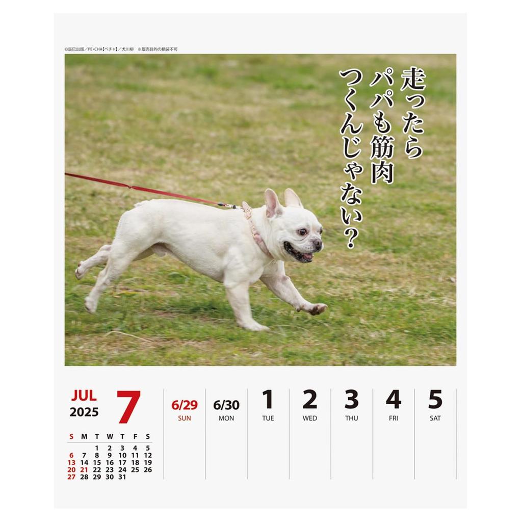 2025 Petcha Senryu (Weekly) Calendar No.026