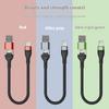 60W Short Type C To USB C+USB Cable Fast Charging Cable For Mobile Phone Power Case Wire USB Type C Cable Accessories