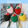 Adorable Children's Pu Leather Shoulder Bag Featuring Cute Strawberry Design For Little Girls