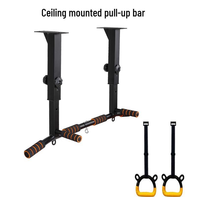 Yimai Ceiling Mounted Pull-Up Bar with Rings