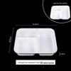 Alliance 3-Compartment Disposable Rectangular Meal Prep Containers
