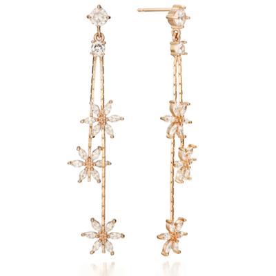 ELLE Schmuck 14K Blütenohrringe (goldener Stift) ELGPEE306