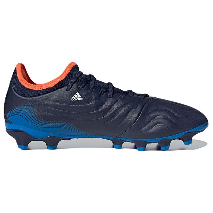 Adidas Copa Sense.3 Round Toe Lace-Up AG (Rubber Short Studs) Slip-Resistant Durable Lightweight Soccer Shoes Men Soccer Shoes Black White Blue GW4966