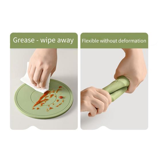 Silicone Coaster Heat-resistant Non-slip Kitchen Countertop Table Protection Round Mug Coffee Tea Cup Pot Holder Mat Pad