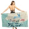 Easter Cartoon Rabbit Beach Towel Cute Animal Plant Quick Dry Bath Towel for Kids Adult Gift Travel Camping Swimming Pool Towels