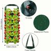 3pcs Hanging Plant Bags with 8 Holes for Strawberries, Multi-Pocket Perforated Grow Bags for Home Fruit Cultivation & Garden Use