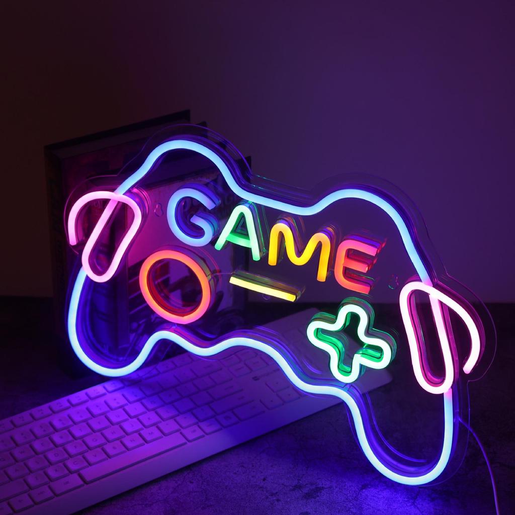 Neon Game Console Crown Bear Claw LED Light – Decorative Net Celebrity Mood Light
