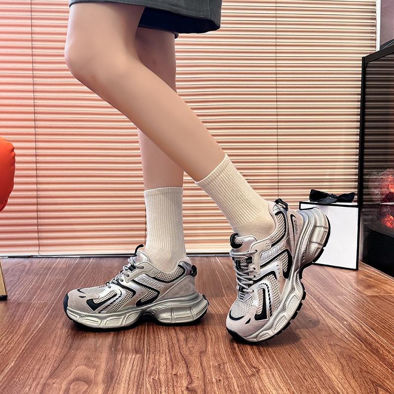 New Dad Shoes for Women Fashionable Thick-soled Sports Single Shoes