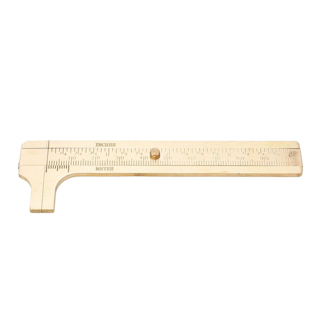 Vernier Caliper Brass   Inch Dual Scales Retro   Measuring Tool for Repair