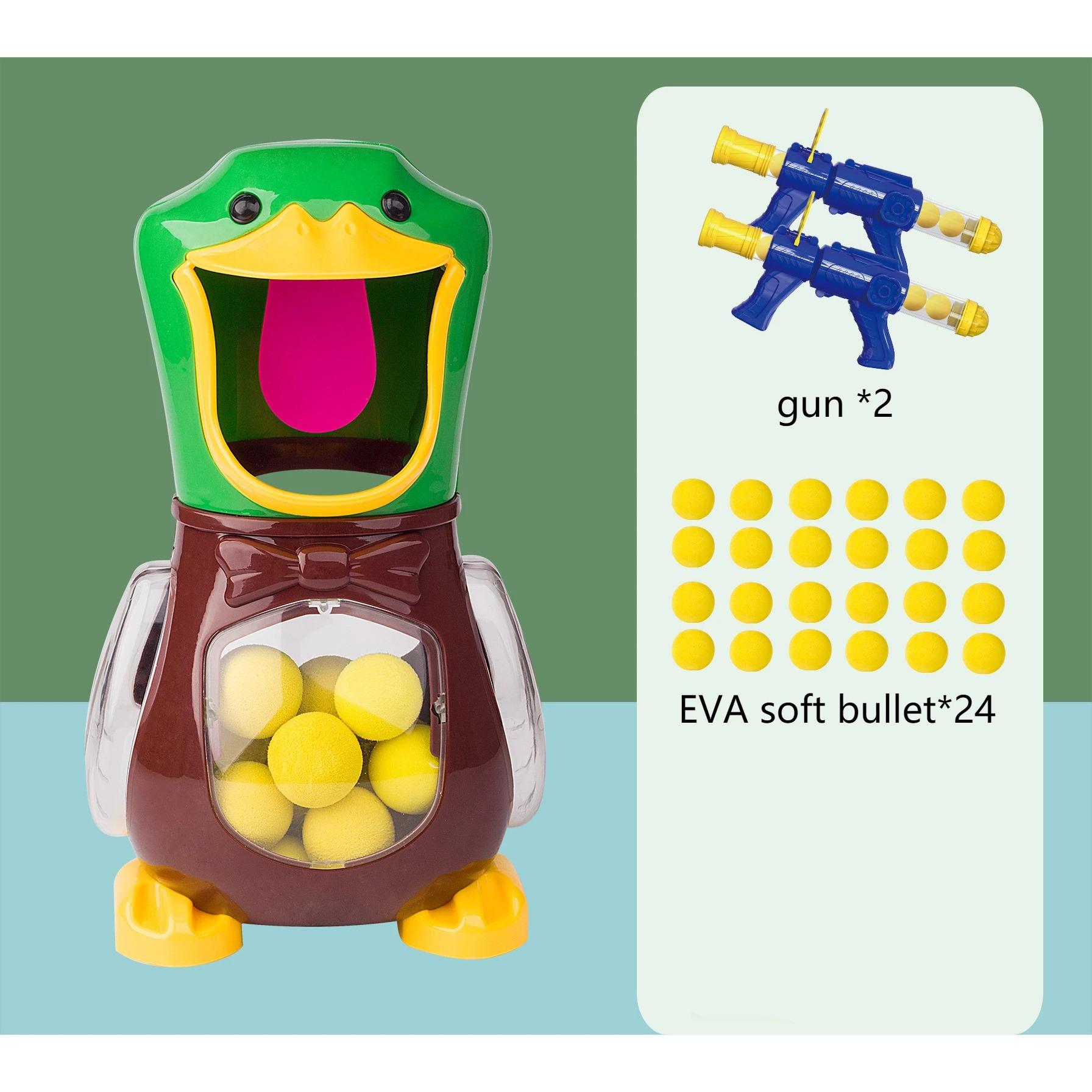 

Игрушечные лошадки «Голодная стрельба-утка», пневматический пистолет, мягкий шарик-пуля со светом, электронные зачетные боевые игры, забавный игрушечный пистолет для детей