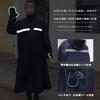 giminuo Raincoat for Men and Cycling Rain Long Length with Reflective Perfect for Heavy Rain and Rainy Includes Storage and Fits Backpacks Women,