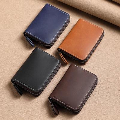 Portacarte da uomo minimalista in pelle più venduto: Grande Capacità, Scomparti Multi-Carte, Design Sottile a Fisarmonica, Contiene Patente di Guida e Altro.