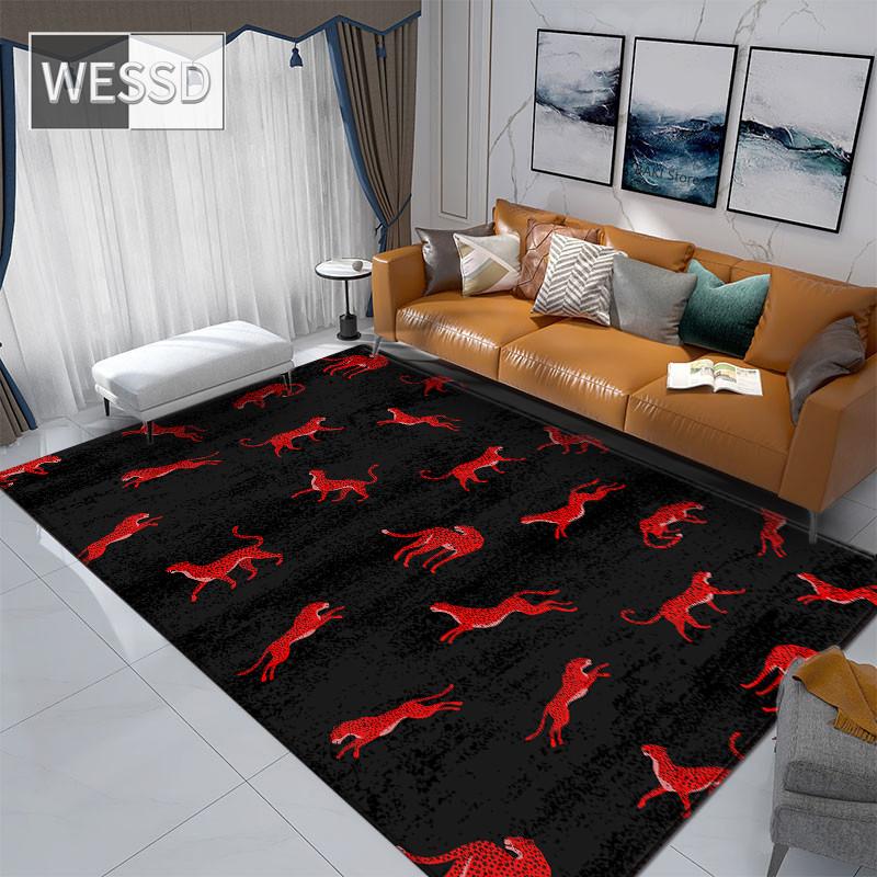 

Мягкий коврик с леопардовым принтом для спальни и игровой коврик 40x60cm 1pcs
