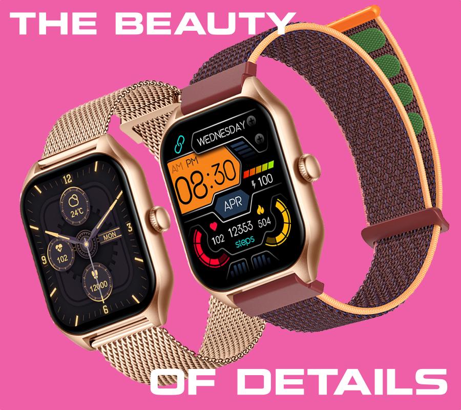 Smartwatch Rubicon Rncf03 Czarna Bransoleta