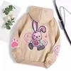 Cartoon Print Hip Hop Street Style Women's Sweatshirt: Casual Loose Pullover Hoodie
