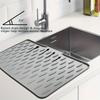 Placemats for Table Non Slip Silicone Drying Mat Drainage Heat Resistant Easy Clean for Kitchen Countertop Sink Coasters