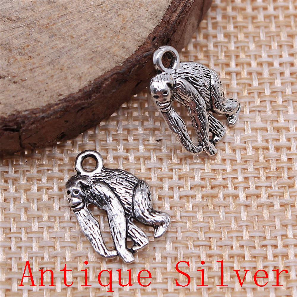 Monkey Bear Shaped Charms Pendant For Bracelet Necklace Jewelry Making Craft Findings